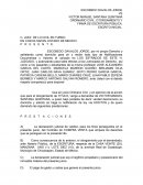 Demanda de firma de escritura