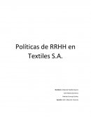 Políticas de RRHH en Textiles S.A.