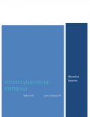 Financiamiento de empresas TAREA