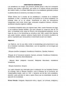 Anestésicos generales, relajantes musculares, anestésicos locales.