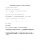 Registro de las conductas de un adolecente observadas