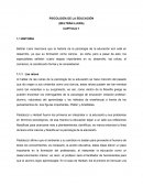 PSICOLOGÍA DE LA EDUCACIÓN