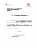 CARTA COMPROMISO DE INSCRIPCION