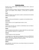 TOXICOLOGIA trabajo