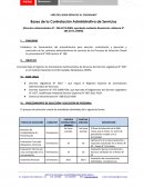 Bases de la Contratación Administrativa de Servicios