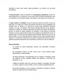 Identificar el tema, tesis central, ideas principales y su relación con las ideas secundarias