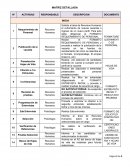 MATRIZ DETALLADA DE SERVICIO AL CLIENTE