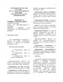 Organizaciones y su entorno