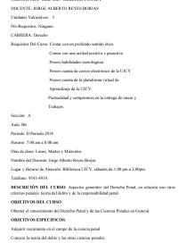 Requisitos Del Curso: Contar con un profundo sentido ético. Página 1