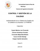 Implementación de un Sistema de Gestión de la Calidad en la empresa “LA PANERA”
