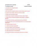 CUESTIONARIO PARA EL CONCURSO ESPAÑOL “LA LEYENDA DEL FUEGO”