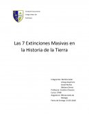 Las 7 Extinciones Masivas en la historia de la tierra