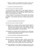 ¿Qué tipo de conocimientos deben tener? ¿Por qué y de que sirven en este tipo de trabajo?