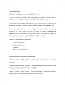 Compresion lectora. Página 1