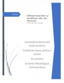 Análisis sociológico de cápitulo de Dr House