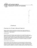 CHANGES TO A FAMILY-OWNED COMPANY