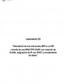 Laboratorio 03 “Simulación de una red acceso WIFI a un ISP