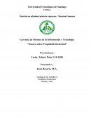 Gerencia de Sistema de la Información y Tecnología “Ensayo sobre Propiedad Intelectual”