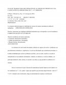 PLAN DE TRABAJO PARA RECUPERACIÓN DE ALUMNOS QUE PRESENTAN UNA CALIFICACIÓN NO APROBATORIA DE 1º. A 4º. BIMESTRE