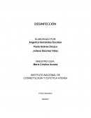 DESINFECCIÓN . REQUISITOS DE LA INFRAESTRUCTURA