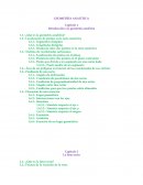 GEOMETRÍA ANALÍTICA-SUMARIO