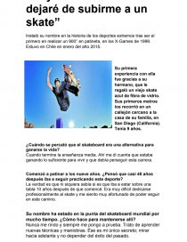 Tony Hawk: “Nunca dejaré de subirme a un skate”. Página 1