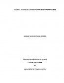 ANALISIS LITERARIO DE LA OBRA POR AMOR DE KAREN MCCOMBIE