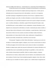ENSAYO DELITOS INFORMATICOS. Página 1