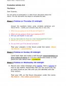 English 2 Online – Production activities