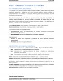 CONCEPTO Y ALCANCE DE LA ECONOMÍA