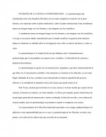 INTRODUCCION A EPISTEMOLOGIA. Página 1
