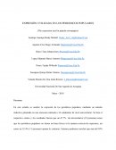 Expresión utilizada en los periódicos populares