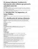 EL SISTEMA TRIBUTARIO. CASO PRÁCTICO