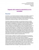 Impacto del comercio electrónico en la sociedad