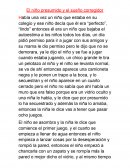 El niño presumido y el sueño corregidor