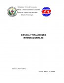CIENCIA Y RELACIONES INTERNACIONALES
