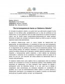 Gestion publica. “De la transparencia hacia un Gobierno Abierto”