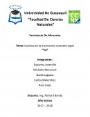 CLASIFICACION SEGUN NIGGLI