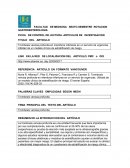 CONTROL DE LECTURA. ARTICULOS DE INVESTIGACION