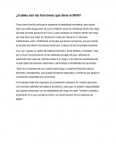 ¿Cuáles son las funciones que tiene el BCR?
