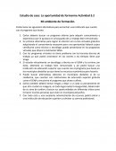 Estudio de caso: La oportunidad de formarme Actividad