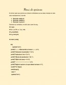 Progrmacion Menú de opciones