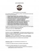 ACTA CONSTITUTIVA “Lo mas exquisito con tan solo pedirlo”