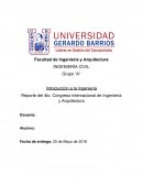 Reporte del 4to. Congreso Internacional de Ingeniería y Arquitectura