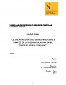 LA VULNERACIÓN DEL DEBIDO PROCESO A TRAVÉS DE LA DESVINCULACIÓN EN EL PROCESO PENAL PERUANO
