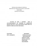 CULTIVOS DE AJÍES Y LECHOSAS PARA EL AUTO-ABASTECIMIENTO DEL PROGRAMA DE ALIMENTACIÓN ESCOLAR (PAE) EN EL LICEO “HUGO RAFAEL CHÁVEZ FRÍAS” DEL MUNICIPIO TURÉN DEL ESTADO PORTUGUESA