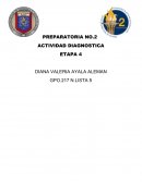 PREPARATORIA ACTIVIDAD DIAGNOSTICA