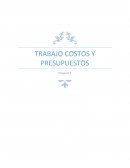 TRABAJO COSTOS Y PRESUPUESTOS