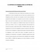 EL SISTEMA DE AHORRO PARA EL RETIRO EN MÉXICO