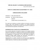 COMUNICACIÓN DE HALLAZGOS